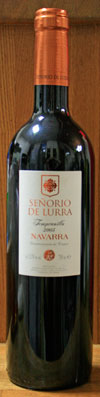 Senorio de Lurra Tempranillo(セニョーリオ デ ルーラ テンプラニーリョ):赤ワイン:スペイン