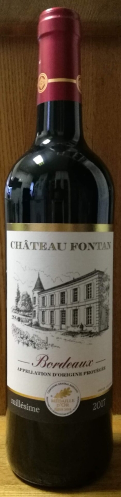 CHATEAU FONTAN 2017(シャトー・フォンタン): 赤ワイン : フランス