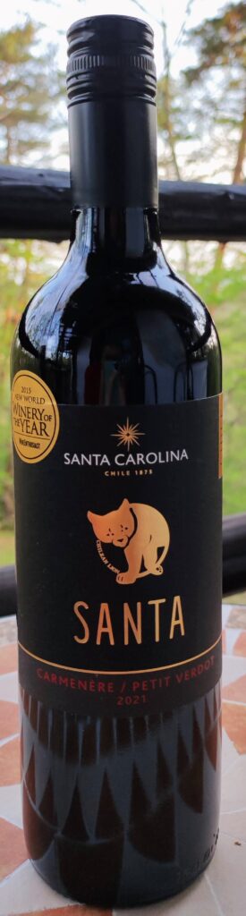 Santa by Santa Carolina Carmenére Petit Verdot 2021 サンタ バイ サンタ カロリーナ カルメネール