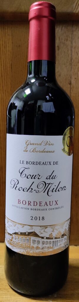 Le Bordeaux de Tour Du Roch-Milon 2018 ル ボルドー ド トゥール デュ ロック ミロン