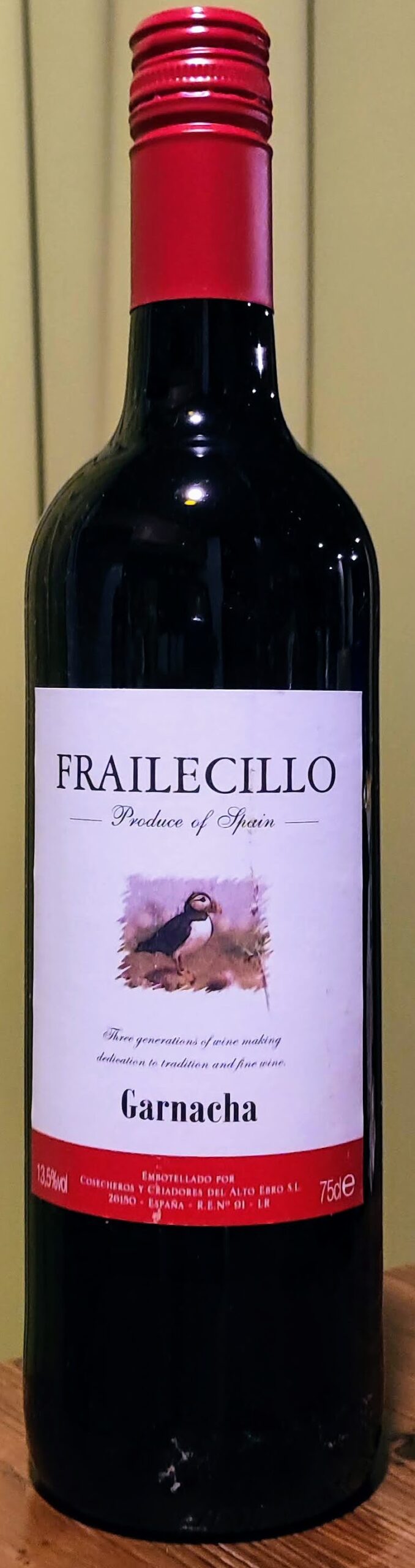 フライレティーヨ ガルナッチャ（Frailecillo Garnacha)