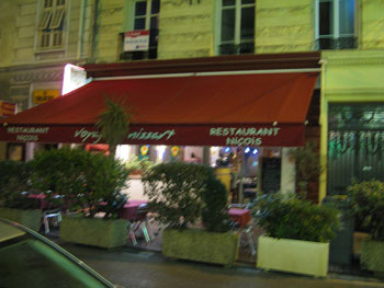 ニースのレストラン「Voyageur Nissar」