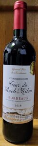 Le Bordeaux de Tour Du Roch-Milon 2018 ル ボルドー ド トゥール デュ ロック ミロン  : 赤ワイン : フランス
